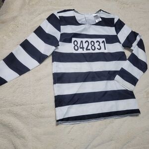 Halloween Prisoner Costume Jailbird, Unisex, Small Child 4-6